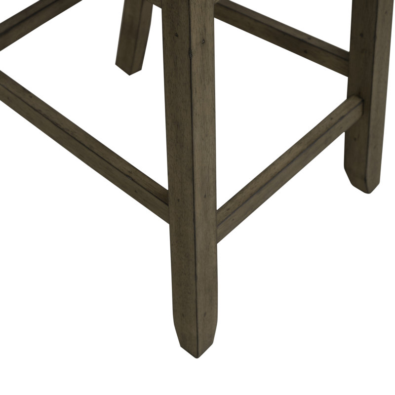Slat Back Uph Counter Chair (rta), Brown