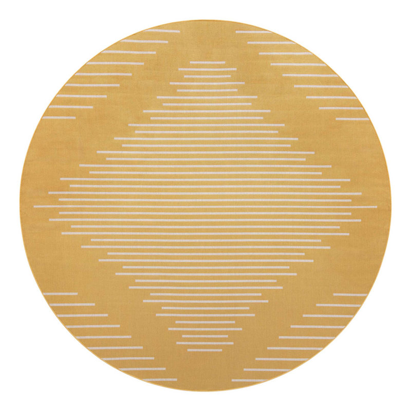 Moroccan Indoor / Outdoor Rug, Round 10'8"