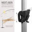 Parasol en porte-à-faux décalé en aluminium avec pivotement et inclinaison à 360 °, parasol de patio extérieur 10 pi avec manivelle et auvent ventilé, base vendue séparément-128890995-129009844-129009848