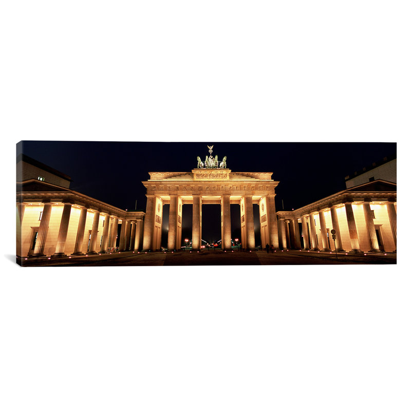 Barrière de brandebourg panoramique, berlin, allemagne-reproduction de photo sur toile, H 24 po x l 72 po x P 1,5 po