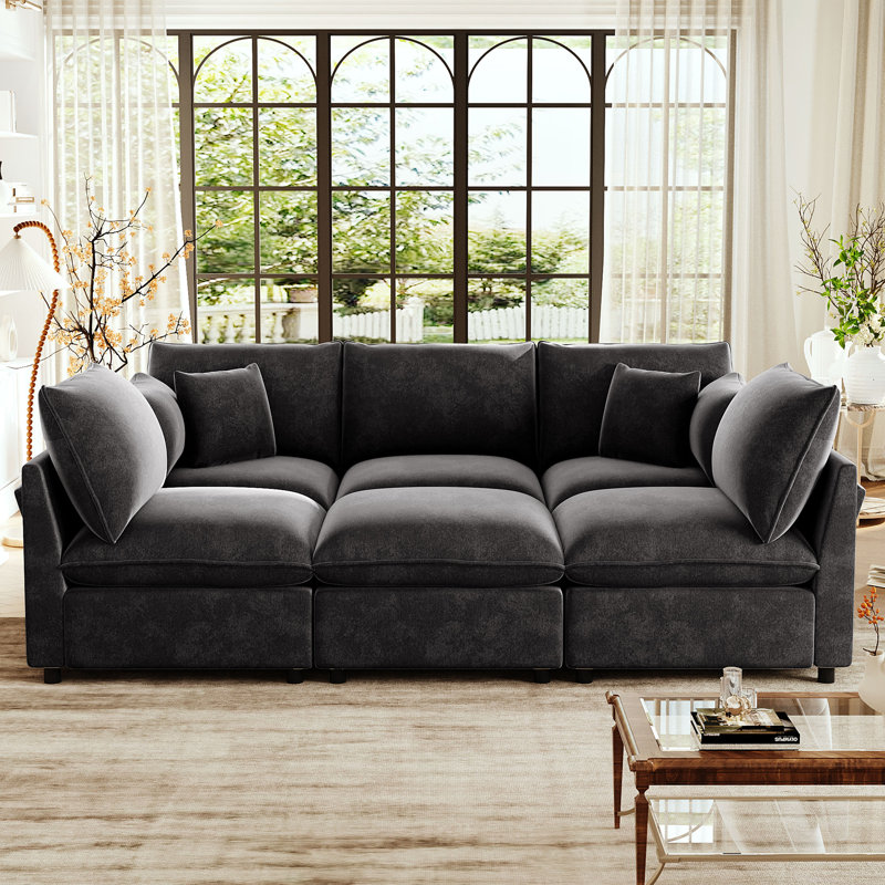 Canapé modulaire Modern, Noir