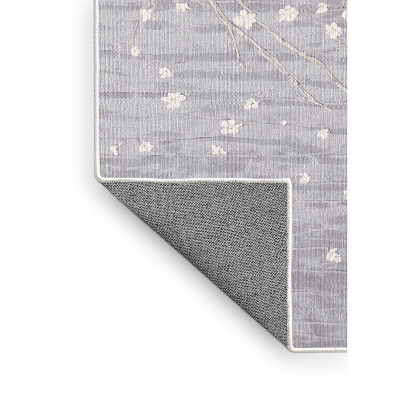 Machine Washable White Area Rug
