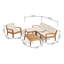 Ensemble de conversation modulaire avec coussins 6 pièces Sait-1938081738