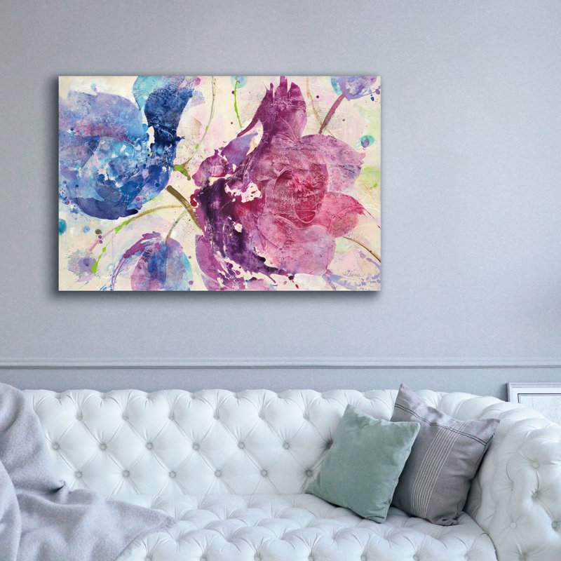 Art mural sur toile Epic Graffiti «Fireworks Abstract V2» par Albena Hristova, H 40 po x l 60 po x P 1,5 po