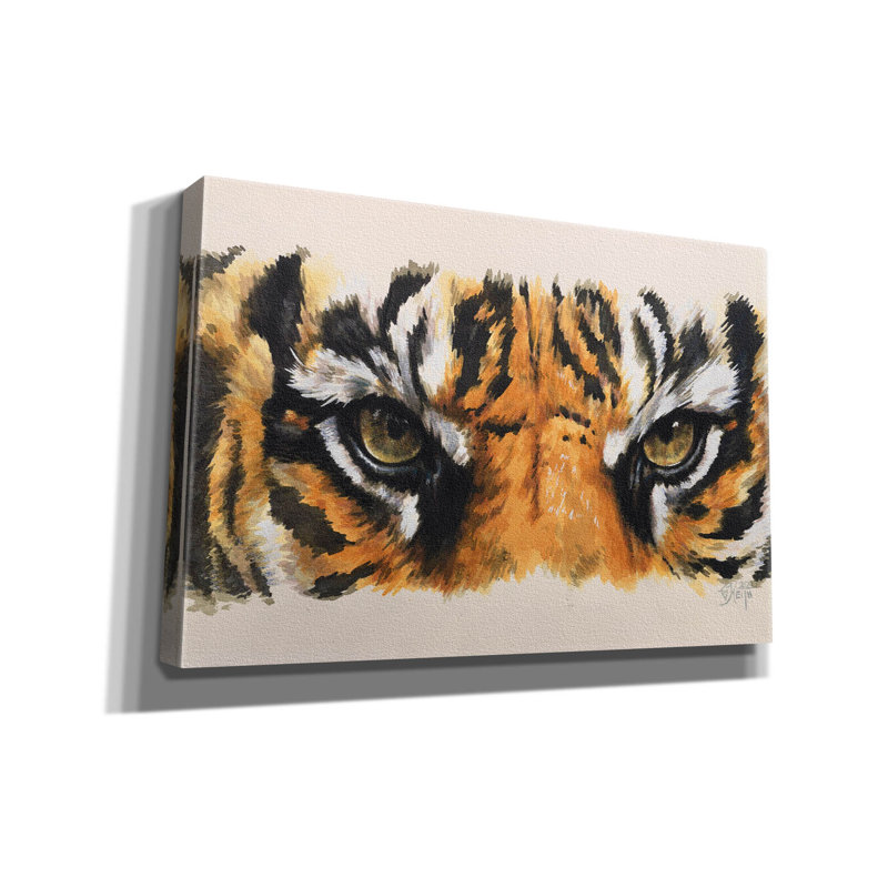 «Kemily Eyecatching Tiger» par Barbara Keith, H 12 po x l 18 po x P 0,75 po