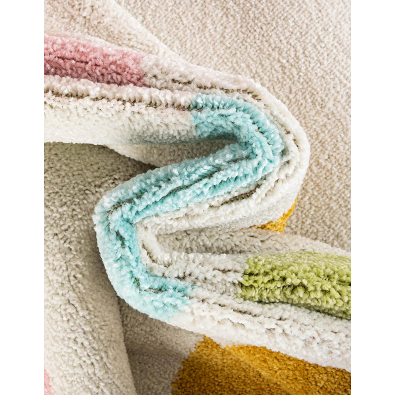  Polka Dots Whimsy Kids Rug, Rectangle 2'2" x 3'1"