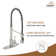 Spring Standard Kitchen Faucet with Dual-Function Spray Head and Deck Plate
