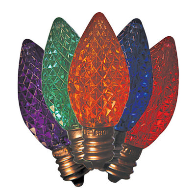 Ampoule DEL de Noël à facettes C7