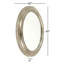 Ecran Flat Metal Beveled Wall Mirror