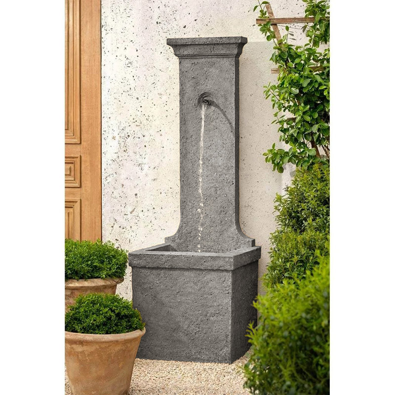 Relais Hand Crafted Weather Resistant Waterfall Fountain, Graystone