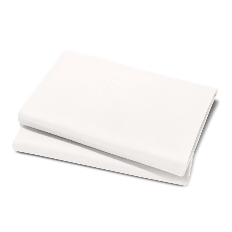 Microfiber Pillowcase Set Envelope Closure, Antique White, Standard Pillow Case