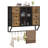 Bathroom Wall Cabinet with 5 Hooks and Towel Bar