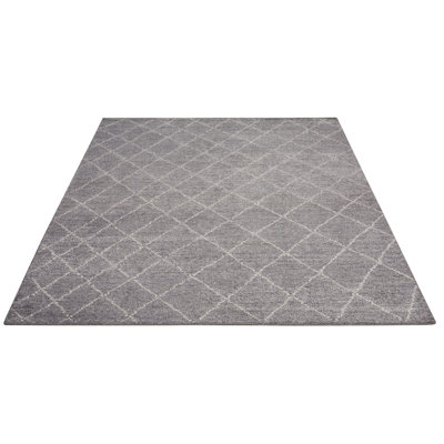 Marcil Geometric Hand Woven Area Rug