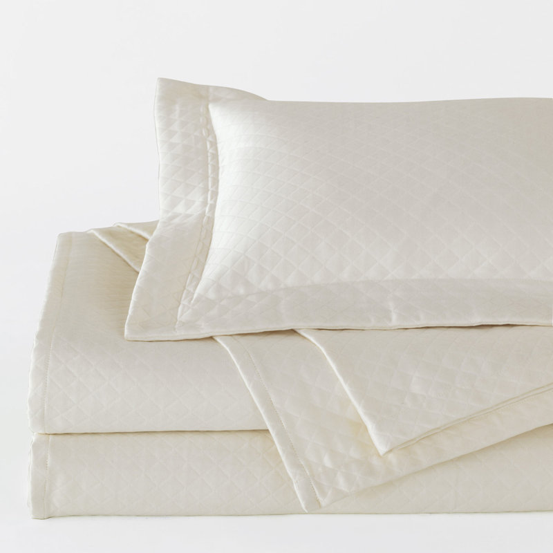 Matera Coverlet, Ivory, Full Coverlet
