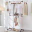 Adjustable Rolling Clothing Rack-343035974