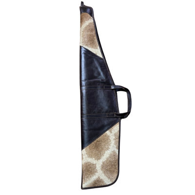 Real Giraffe Skin Rifle Case, Brown