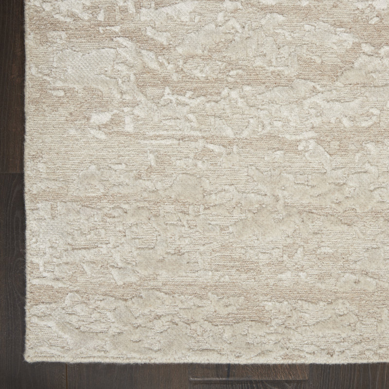 Nourison Theos 2' x 3' Sand Modern Indoor Rug, Rectangle 2' x 3'