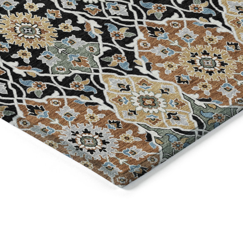 Tapis intérieur / extérieur lavable à la machine Husby ACN2199, Rectangle 9 pi x 12 pi