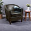 Chaises d'appoint luxueuses en polyuréthane noir, sophistication moderne pour la maison