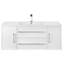 Ensemble de meuble-lavabo mural simple 48 po avec plateau en marbre Milano-1142586818