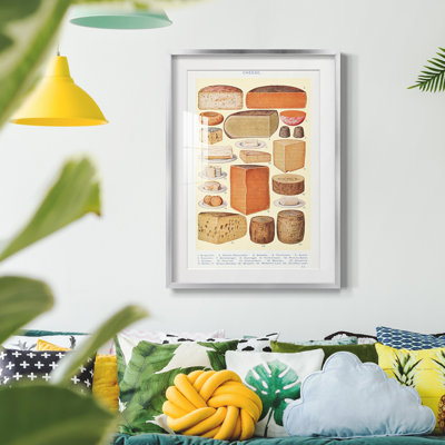 «Vintage Abstract Print», impression encadrée