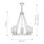 Rennick 5 - Light Waggon Wheel Chandelier