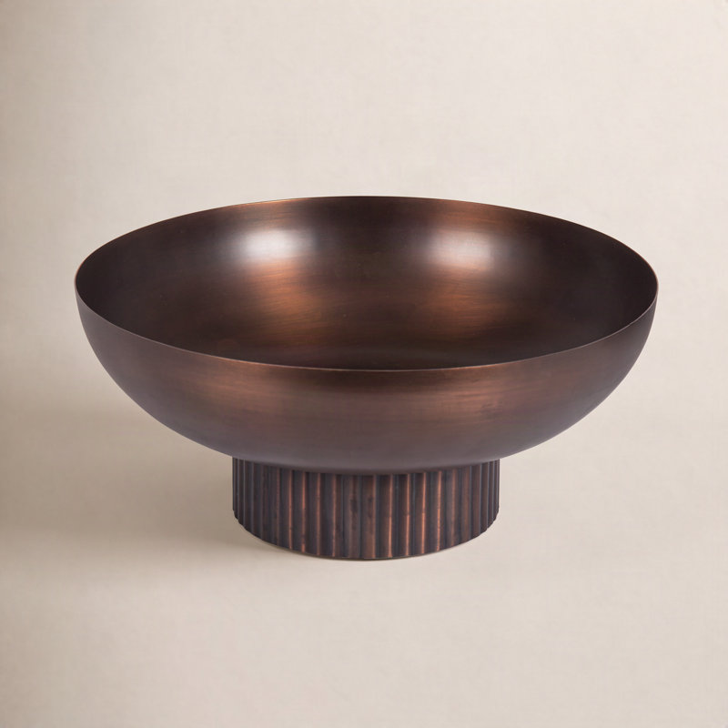 Bol rond en métal Sealy, Bronze