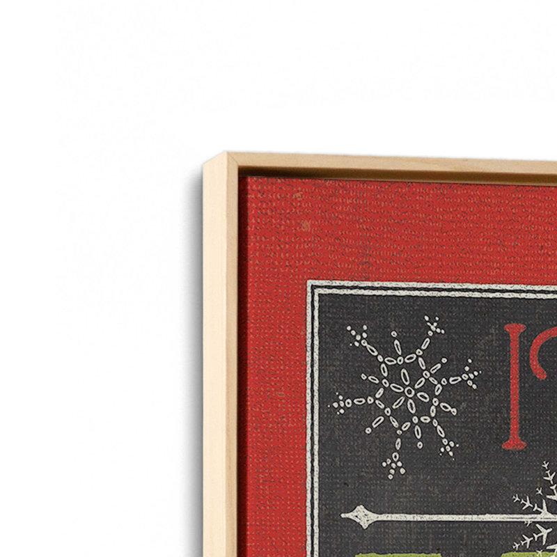 Merry and Bright Days, ensemble de 2 impressions sur toile, Érable américain, Impression encadrée sans passe-partout