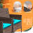 Rifiki 4 - Person Patio Conversation Sets with Cushions-294053896-295489054