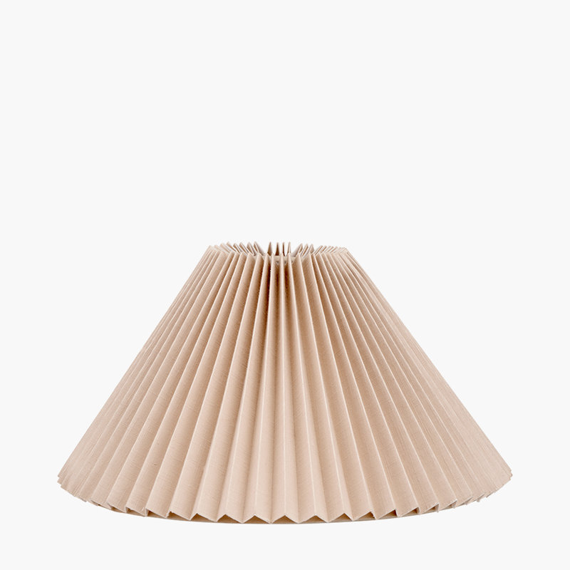 Pleated Empire Linen Blend Shade, 35cm