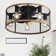 51CM 7 - Blade Caged Ceiling Fan With Remote Control And Light Kit Included