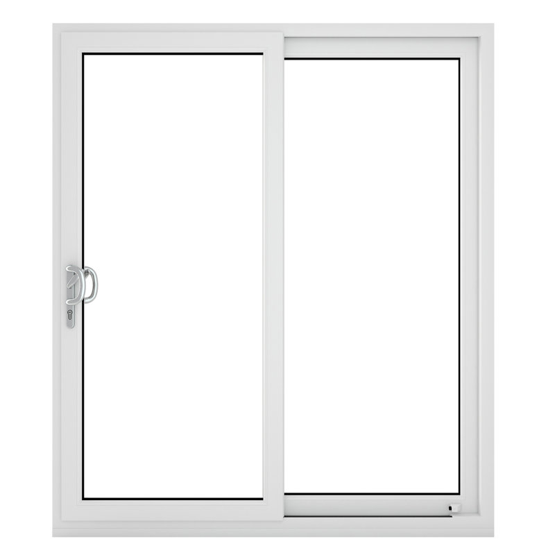 Upvc Sliding Patio Door, 209cm H x 149cm W x 7cm D, Right Hand/Inswing, White