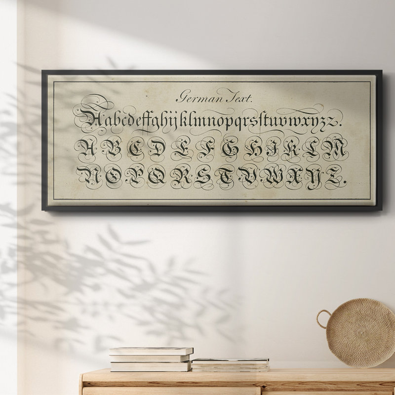 Manuscrit de l'échantillonneur I - Toile encadrée, H 24 po x l 60 po
