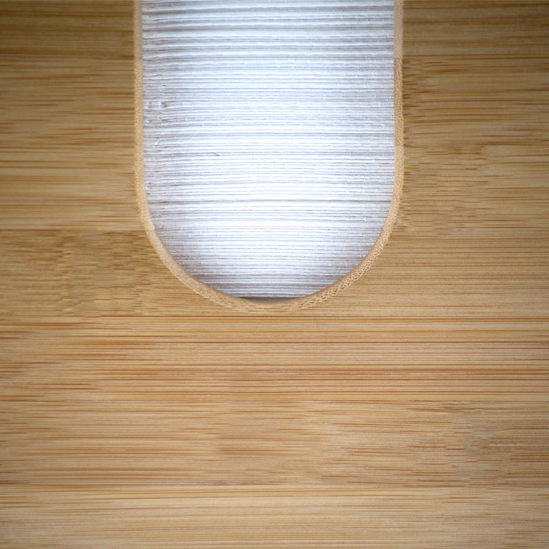 Prato Bamboo Paper Towel Holder, Natural Bamboo