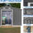 10x8 Ft Gray Outdoor Storage Shed With Lockable Opening Feature - , All Weather, For Lawn, Patio Metal Foundation Lock -, Backyard,-117994327