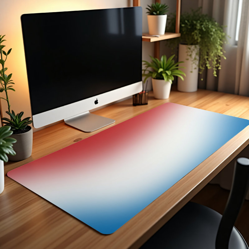 Polyester Desk Pad, 14.4x12.1