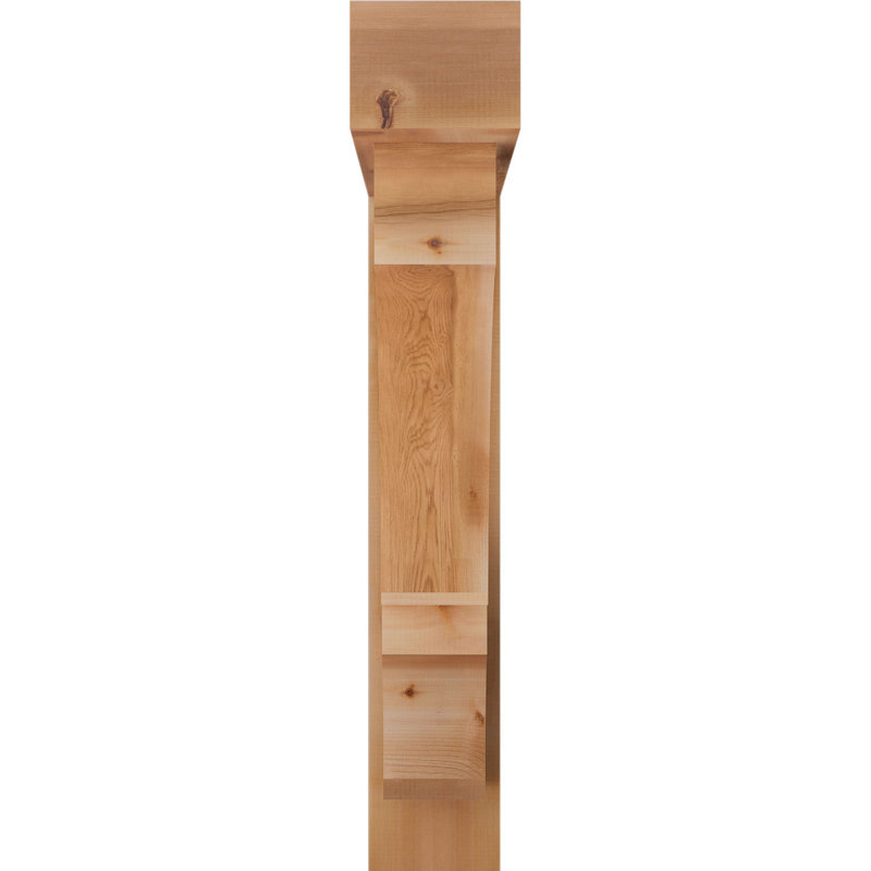 Support de bloc Balboa avec entretoise décalée, 48 x 42, Cèdre rouge occidental de l 8 po (scié brut)