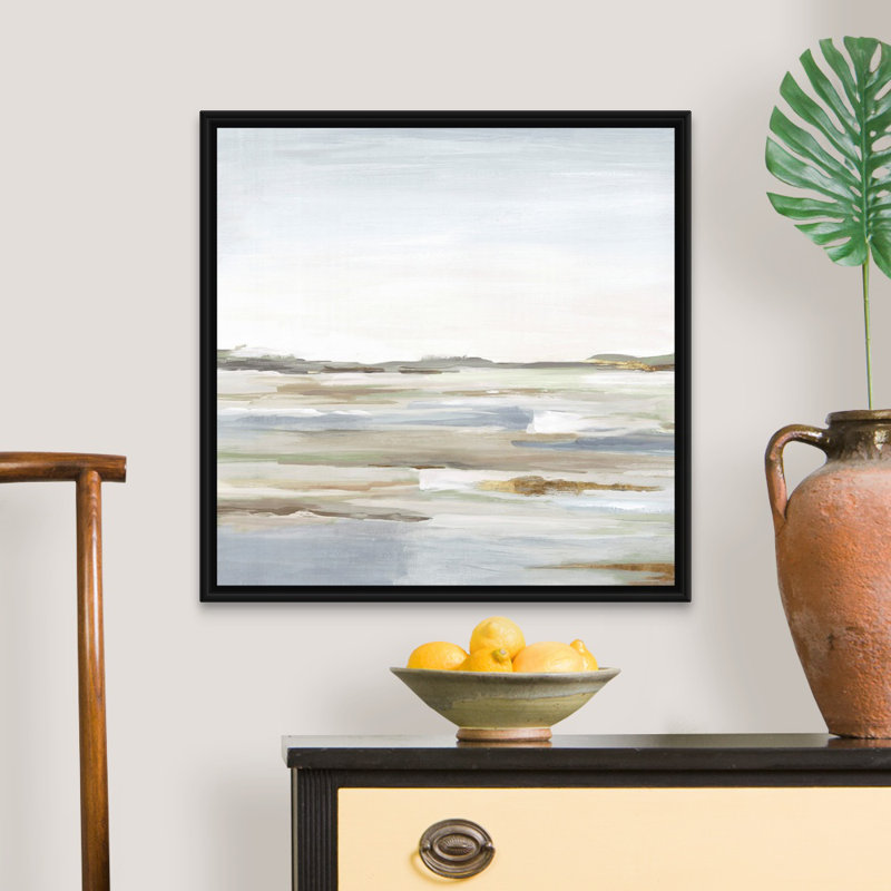 «Vastness II» par Eva Watts - reproduction d'art, H 26 po x l 26 po x P 1,75 po, Toile avec cadre photo, Noir