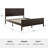 Martha Stewart Corbin Wooden Platform Bed With Headboard And Footboard-97967487-97967488