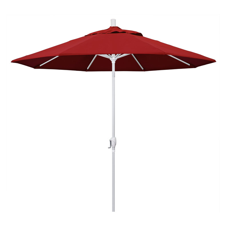 Parasol de marché 9 pi Ayomipo, Rouge - Pacifica, Blanc