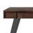 Lowry 44"W Solid Acacia Wood and Metal Modern Industrial Writing Desk with 2 Drawers and Flip-Down Keyboard Tray-455878525-450102053
