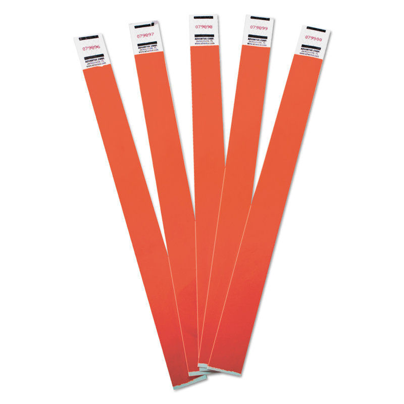 Red Tyvek Crowd Management Wristbands, Pack of 500