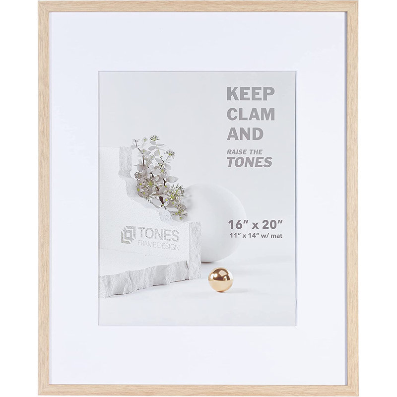 Niambh Rectangular Picture Frame, Natural, 16" x 20"
