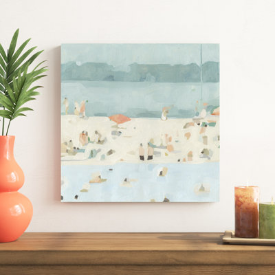 Sea Glass Sandbar II by Emma Scarvey Coastal Abstract Graphic Art