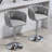 Stylish Adjustable Swivel Bar Stools Set Of 2, Ideal For Kitchen Island, Cafe, Pub And More.