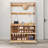 18 Pair Rectangular Shoe Storage Cabinet With 8 Hooks
