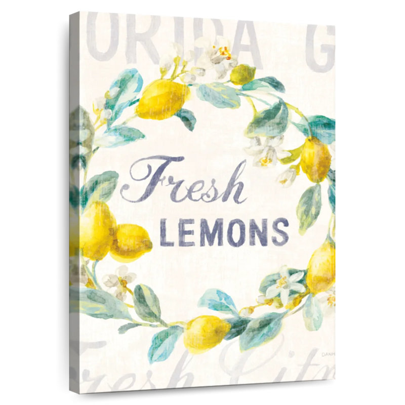 Kema Floursack Lemon Bright Wall Sign, 39" H x 26" W