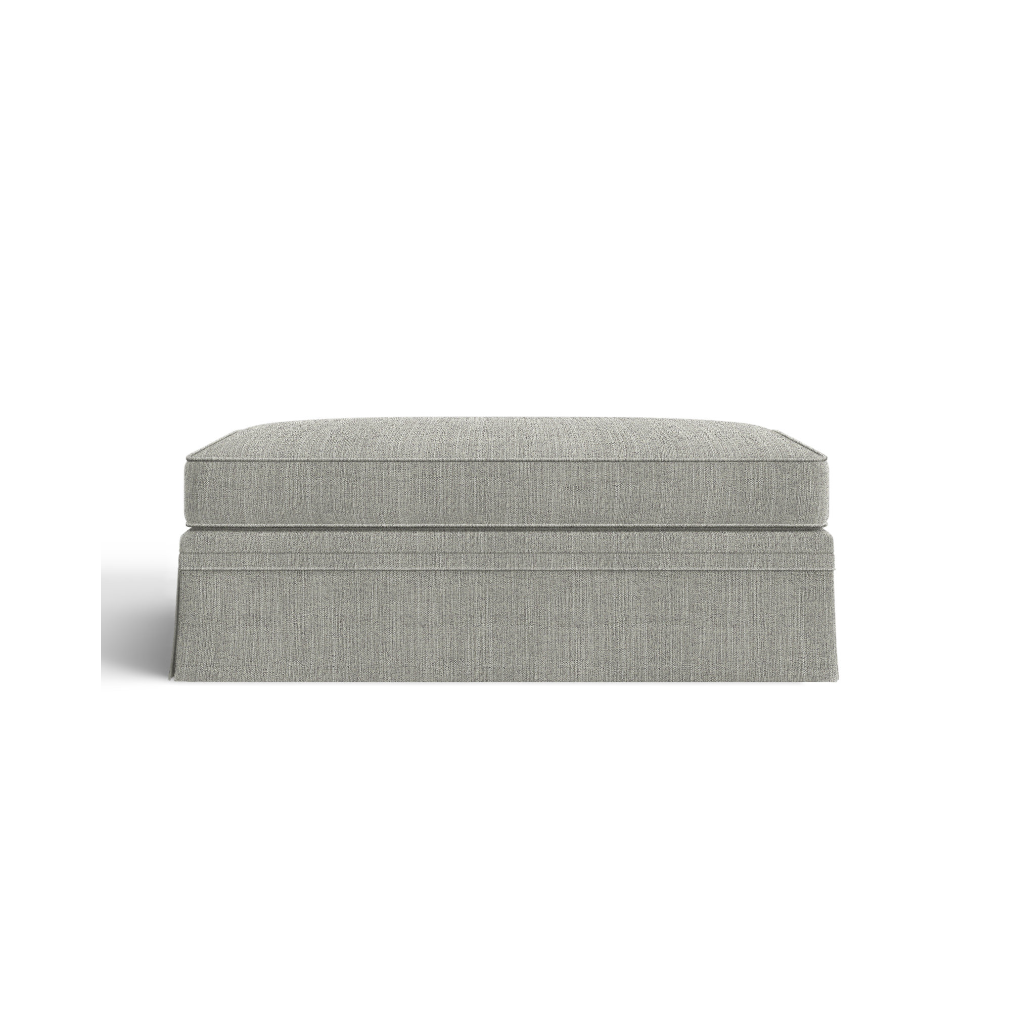Shelby Upholstered Storage Ottoman, Beat Ash Performance