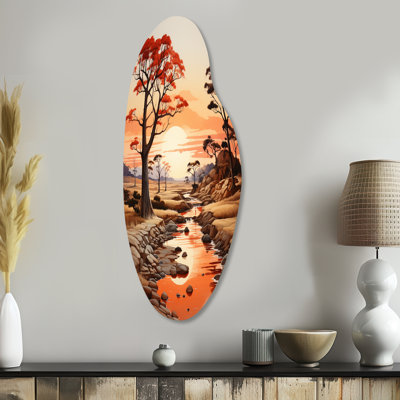 Haizlee - Africa Curved Shape Assymterical Metal Wall Art