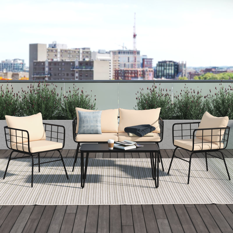 Ensemble de meubles de patio 4 pièces Arvenita